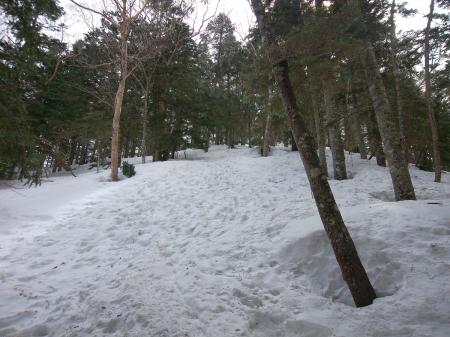 西穂山荘直下の急登。これが結構キツかった