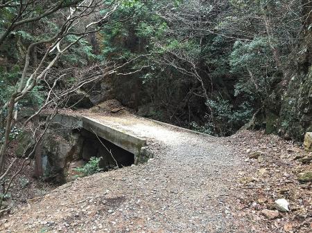 長い林道もこの橋までくればあと一息