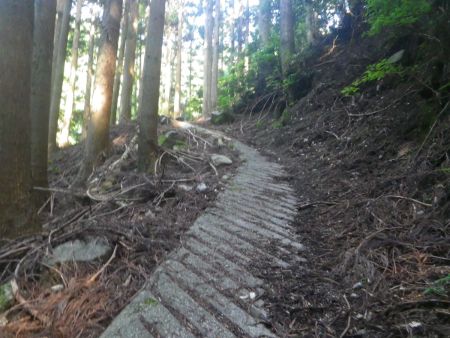 続くよ続くよどこまでも～コンクリの急登になった道。もう勘弁してくれと弱音をはきそうだった