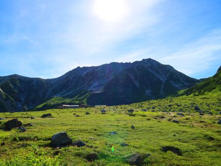室堂から見た立山。本日も快晴でバッチリ