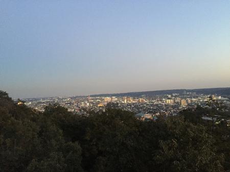 展望台から飯能市