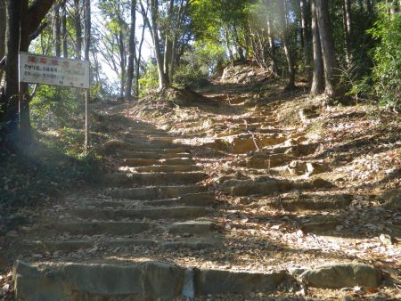 ヤマノススメではこの鎖を持って登ってたけど、これは子供専用なんだね