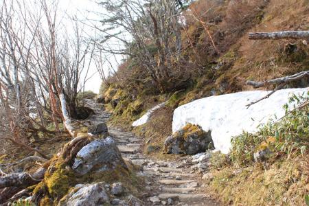 残雪も少しあり