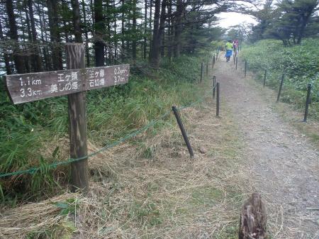 まっすぐ行くと電波塔、王ヶ鼻はここを左