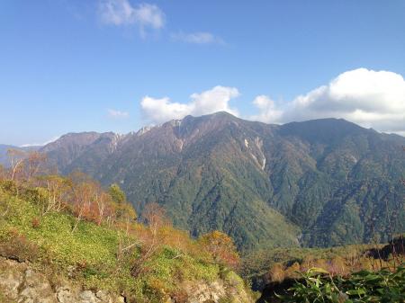 霞沢岳も見えた