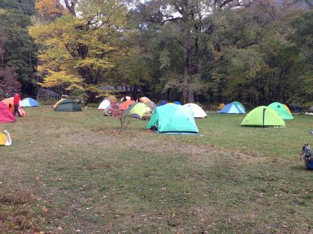 徳沢キャンプ場
