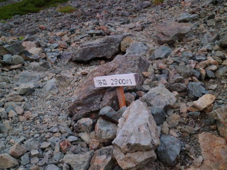 標高2900m地点まできた。あともう少し