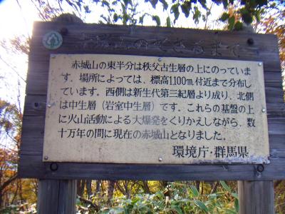 数十万年の間に赤城山ができたんだな！ってこういう説明文も一応撮っておく