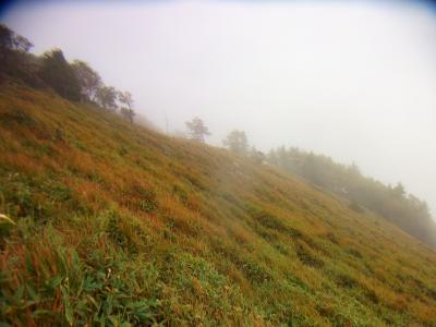 高原地帯みたいになってるのね。天気だったら最高の景色なんだろうけどね