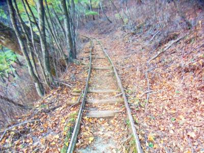 この廃線跡は何だろうか。これが西沢森林軌道かな！？