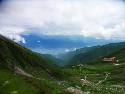 この付近からは市街地が見える。千畳敷駅に夜景が写ったポスターがあったけど、ちょっと市街地まで遠い感じがする