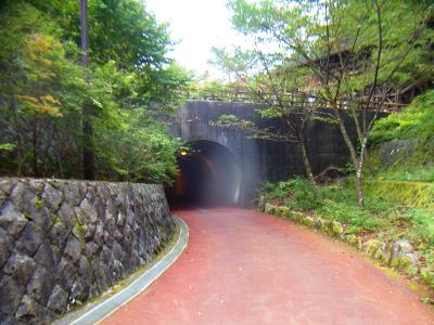 下ってきた。このトンネルを抜けて進んだところが駐車場。本日、二つ目の山も終わりで、お疲れ様でした