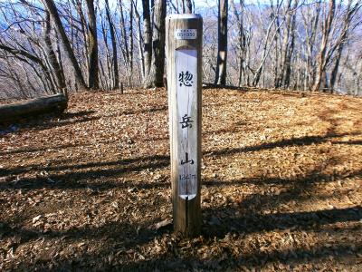 惣岳山山頂(1341m)に到着。山頂というより登山道の途中にあるピークといった感じだけどね