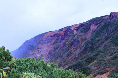 さすがは2000m級の山。岩肌が迫力ある