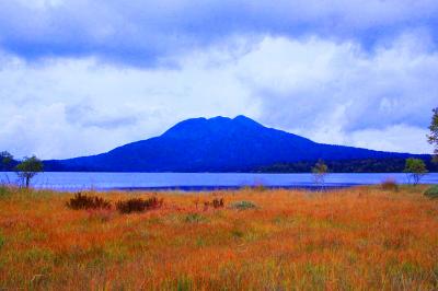 昼間になるとガスもとれ尾瀬沼から燧ケ岳がみえた