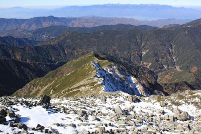 遠く、八ヶ岳が見える
