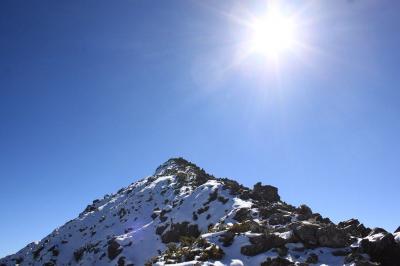 山頂が見えてるけど遠いんだな 