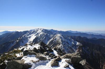 ここから間ノ岳もいきたかったけど、往復で８時間くらいかかると言われて断念