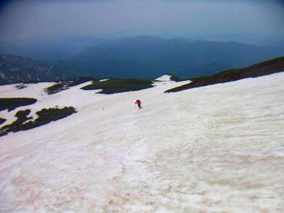 雪質は悪いけど、白山でのBCも超楽しい～♩
