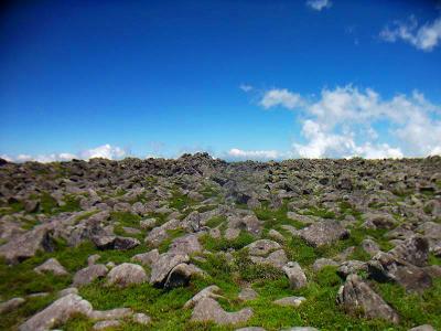ちょっと座って休憩っていうわけにもいかないくらい岩だらけ