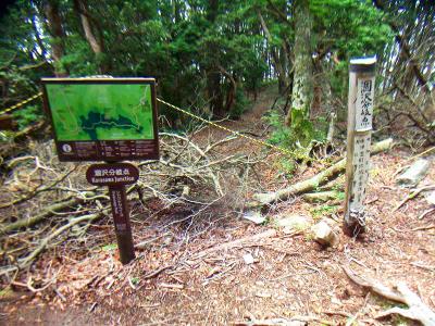 涸沢分岐点。涸沢というと北アのあそこを思い出すんだが・・・