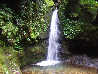 七代の滝。夏の暑い時にここだけは涼むことができた