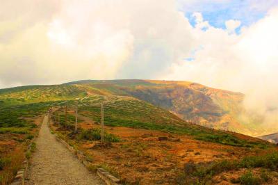 晴れていたらめっちゃいい道なんだろうね。でもこれでもこの道は好きだね