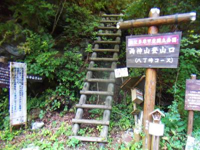 両神山（八丁峠コース）登山口から入山
