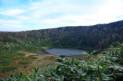 これが鏡池。ここも火口だったんかなって感じさせられた