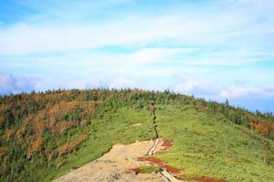 本白根展望所を後にする。いい道なんだけど爆風が残念だった
