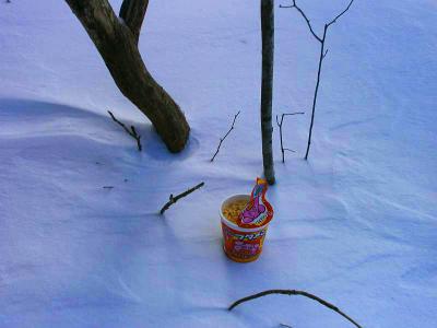 例によってまたブタメンで身体を温める！こういう日はブタメンに限る