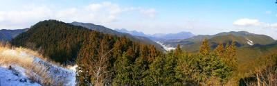 三峰山下山時にみえた展望のパノラマ