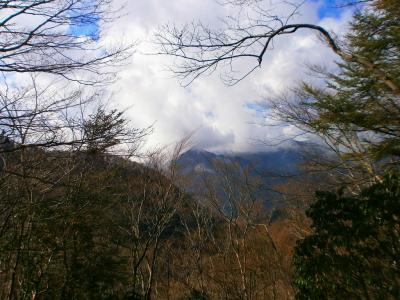 展望台からは雲が多くあまりみえない。