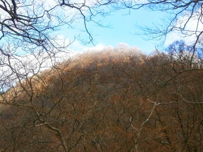 桧洞丸のピークが白くなってる。青と白のコラボに期待！？