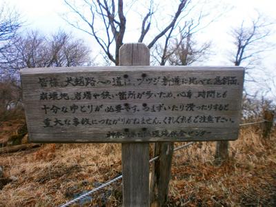 ここに書いてることを後で思い知らされる。かなり急斜面を降りていくことになる