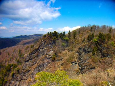 岩壁が迫力あった。写真では伝わらないけどね
