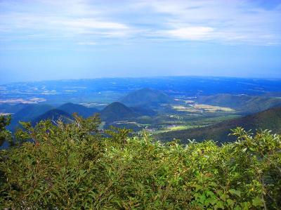 日本海が見えた。今日は天気が良いのでよく見えた