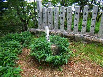 山上ヶ岳の山頂三角点を見つけた