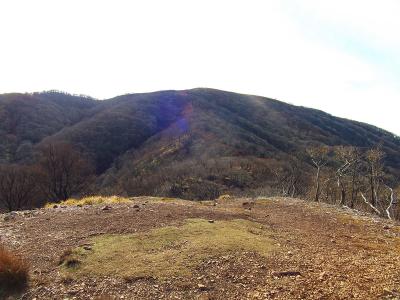 あのピークが鈴北岳かな。あともう少し