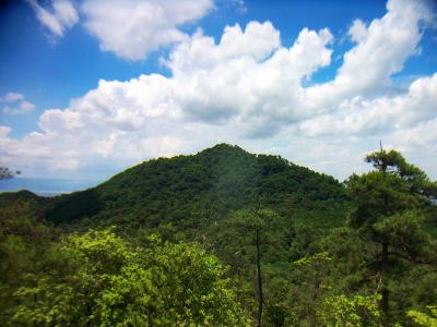 鶏冠山のピークを振り返る