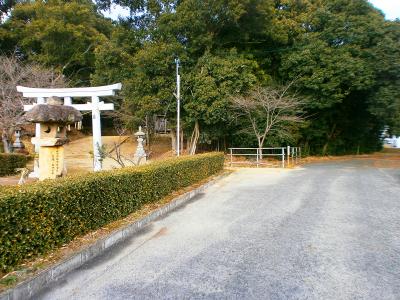 千丈寺湖付近の駐車場