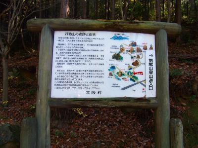 剣尾山登山道入り口。車はこの付近に停めた