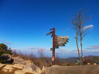 剣尾山山頂(784m)に到着