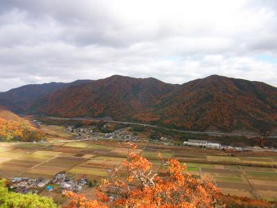 下りになってだんだん高度が下がってきた。田園風景が広がる