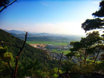 二越からの景色はこんな感じ