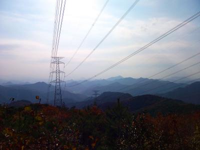 北摂の山々が見渡せる