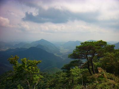 南側の展望。おそらく今田町あたりかと思われる