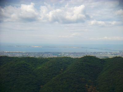 関空をズームして撮影