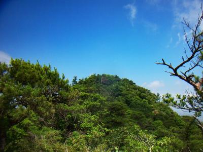 樫ヶ峰のピークを振り返る