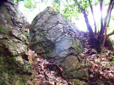 社家郷大滝の手前で回り込む